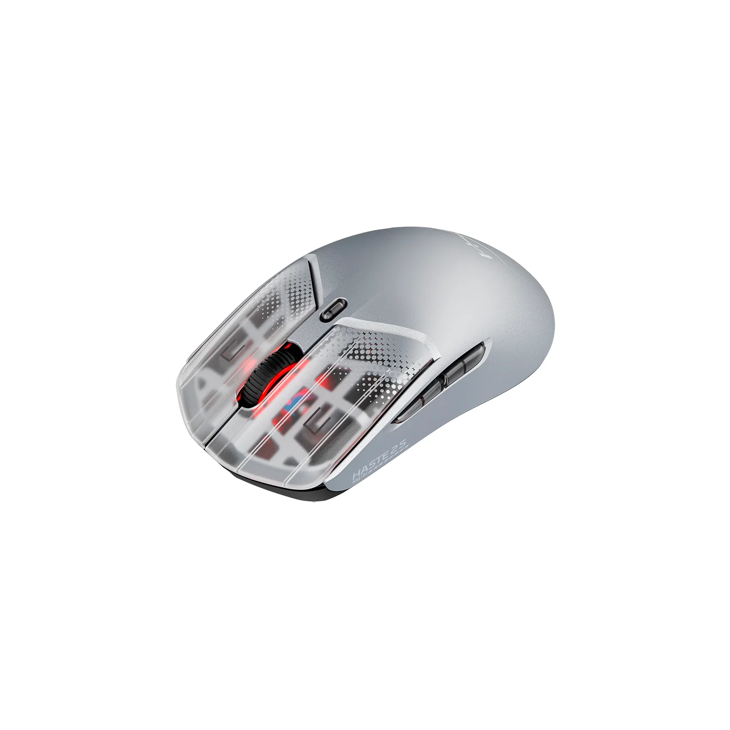HyperX Pulsefire Haste 2 S Lightweight Wireless Optical Gaming Mouse with RGB Lighting - Silver HyperX Pulsefire Haste 2 S Lightweight Wireless Optical Gaming Mouse with RGB Lighting - Silver